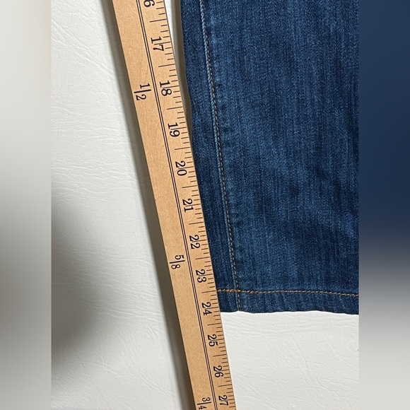 7 for all mankind Luxe Performance Cropped Slim Dark Jeans 34 - Picture 6 of 10